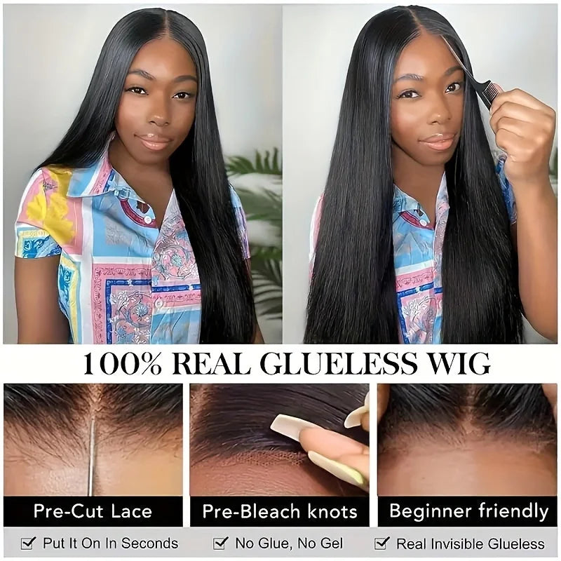 Bone Straight Lace Wig – 13x4 Frontal, 5x5 Glueless Invisi-Drawstring, 360 Full Lace Human Hair