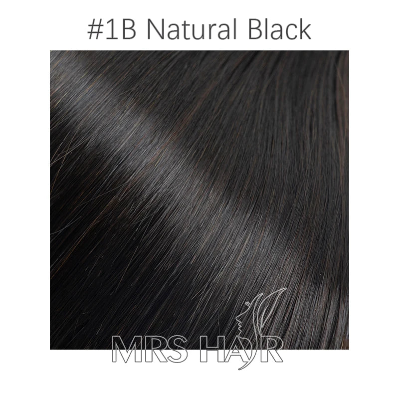 MRSHAIR Mini Tape-In Hair Extensions – 3x0.8cm Invisible Human Hair, 10pcs Pack